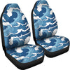 Wave Themed Pattern Print Universal Fit Car Seat Covers