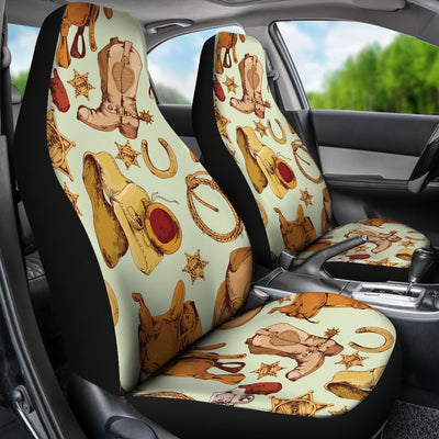 Western Cowboy Design Pattern Universal Fit Car Seat Covers