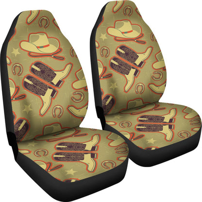 Western Cowboy Themed Universal Fit Car Seat Covers