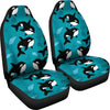 Whale Sea Design Themed Print Universal Fit Car Seat Covers-JorJune