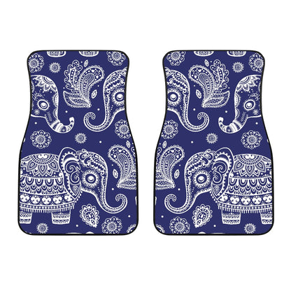 White Elephant Mandala Car Floor Mats