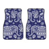 White Elephant Mandala Car Floor Mats