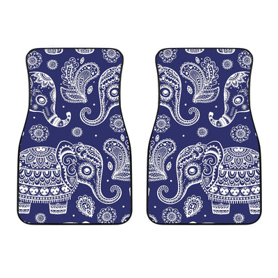 White Elephant Mandala Car Floor Mats