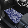 White Elephant Mandala Front and Back Car Floor Mats