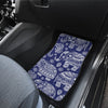 White Elephant Mandala Front and Back Car Floor Mats