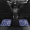 White Elephant Mandala Front and Back Car Floor Mats