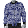 White Elephant Mandala Men Casual Bomber Jacket