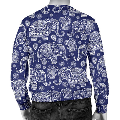 White Elephant Mandala Men Crewneck Sweatshirt