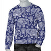 White Elephant Mandala Men Crewneck Sweatshirt