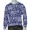 White Elephant Mandala Men Crewneck Sweatshirt