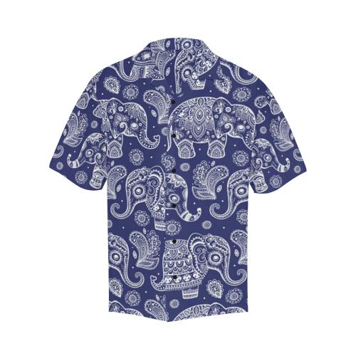 White Elephant Mandala Men Hawaiian Shirt