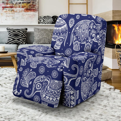 White Elephant Mandala Recliner Slipcover-JORJUNE.COM