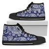 White Elephant Mandala Women High Top Shoes