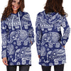 White Elephant Mandala Women Hoodie Dress