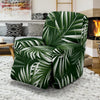 White Green Tropical Palm Leaves Recliner Slipcover-JORJUNE.COM