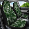 White & Green Tropical Palm Leaves Universal Fit Car Seat Covers