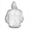 White Marble All Over Zip Up Hoodie