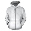 White Marble All Over Zip Up Hoodie