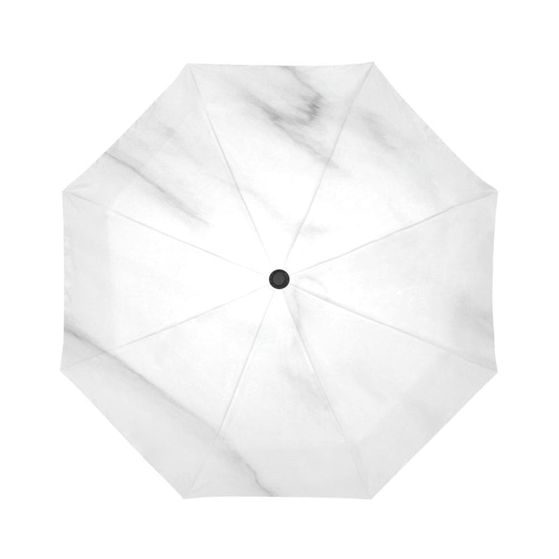 White Marble Automatic Foldable Umbrella