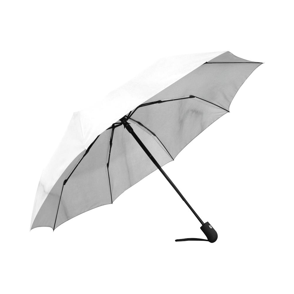 White Marble Automatic Foldable Umbrella