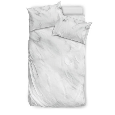 White Marble Duvet Cover Bedding Set