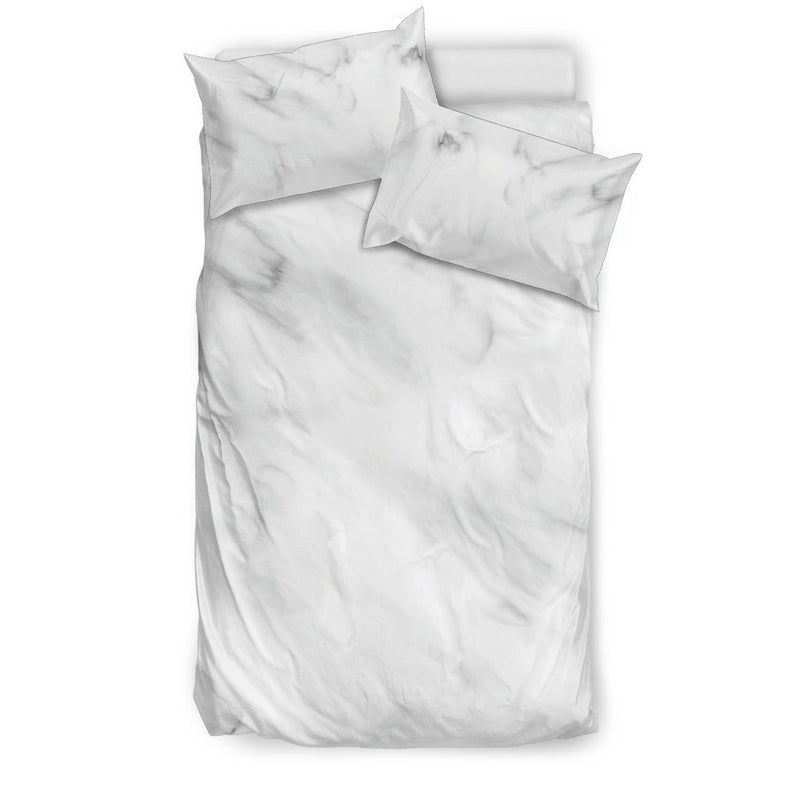 White Marble Duvet Cover Bedding Set