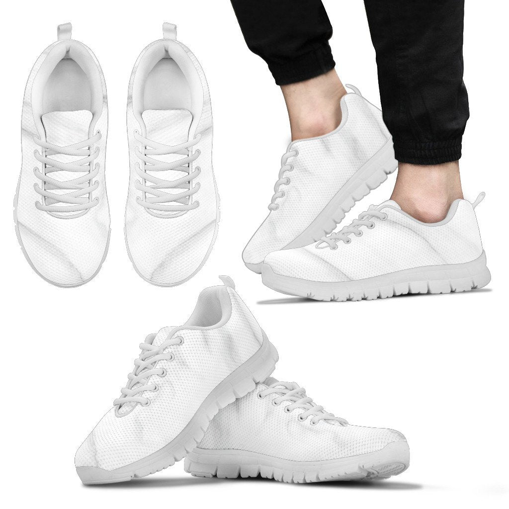 White Marble Men Sneakers