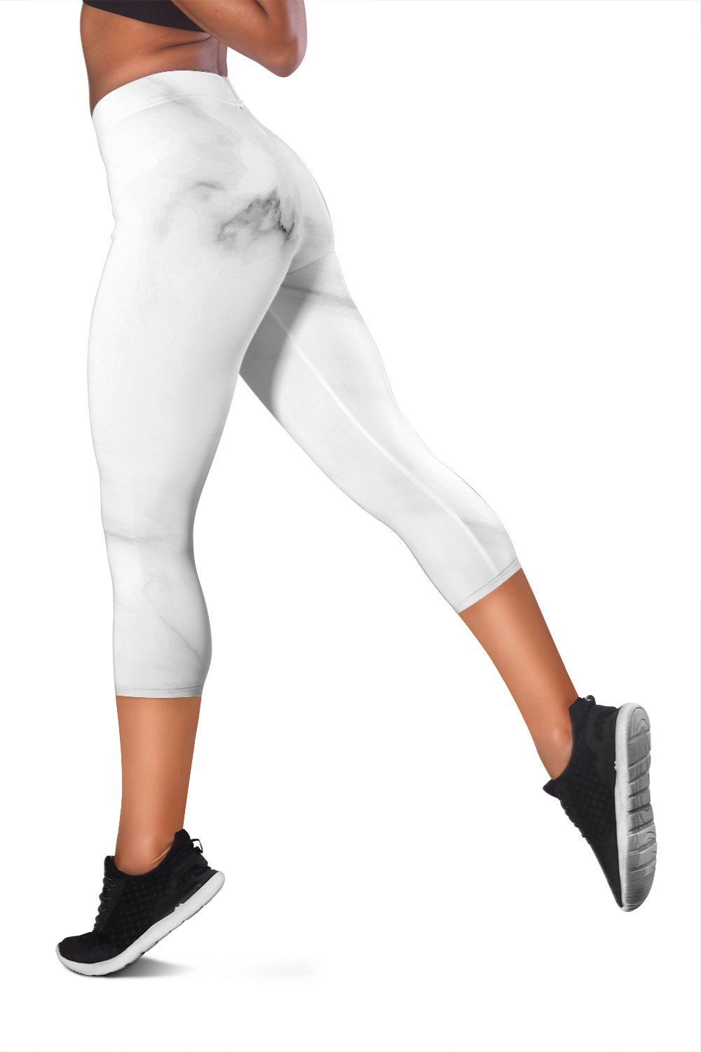 White Marble Women Capris