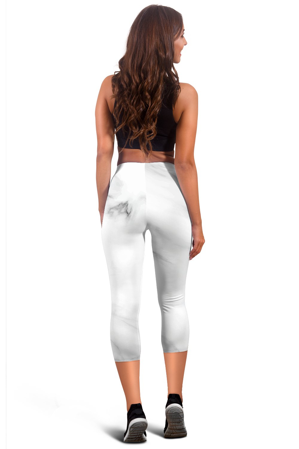 White Marble Women Capris