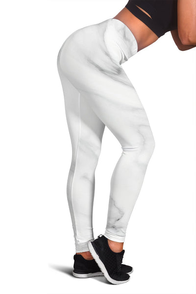 White Marble Women Leggings