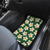 White Plumeria Pattern Print Design PM020 Car Floor Mats-JORJUNE.COM