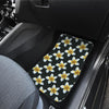 White Plumeria Pattern Print Design PM022 Car Floor Mats-JORJUNE.COM