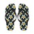 White Plumeria Pattern Print Design PM022 Flip Flops-JorJune