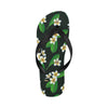 White Plumeria Pattern Print Design PM023 Flip Flops-JorJune