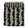 White Plumeria Pattern Print Design PM08 Duvet Cover Bedding Set-JORJUNE.COM