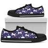 White Unicorn Star Men Low Top Canvas Shoes