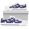 White Unicorn Star Men Low Top Canvas Shoes