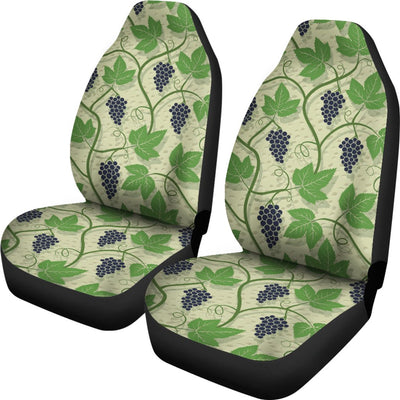 Wine Grape Thmed Print Universal Fit Car Seat Covers