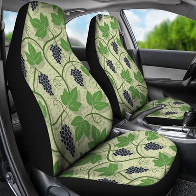 Wine Grape Thmed Print Universal Fit Car Seat Covers