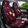 Wine Themed Pattern Print Universal Fit Car Seat Covers