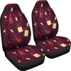 Wine Themed Pattern Print Universal Fit Car Seat Covers