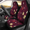 Wine Themed Pattern Print Universal Fit Car Seat Covers