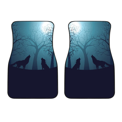 Wolf Night Car Floor Mats