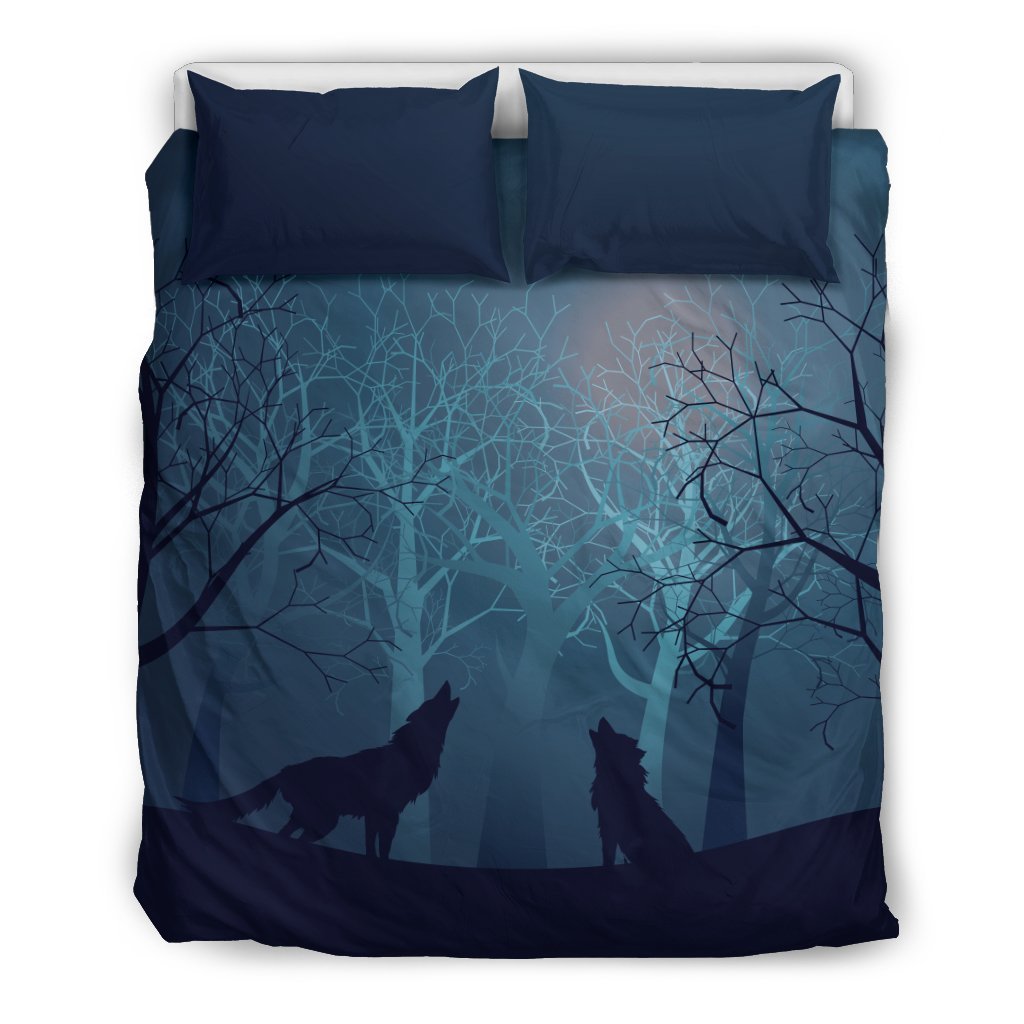 Wolf Night Duvet Cover Bedding Set