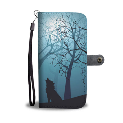 Wolf Night Wallet Phone Case