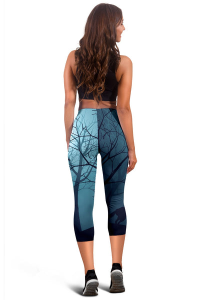 Wolf Night Women Capris