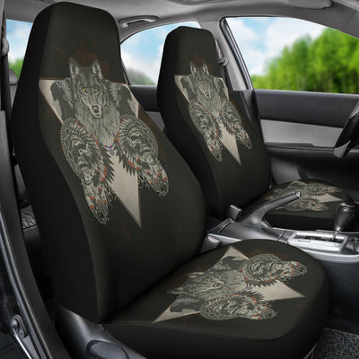 Wolf & Skulls Custom Universal Fit Car Seat Covers