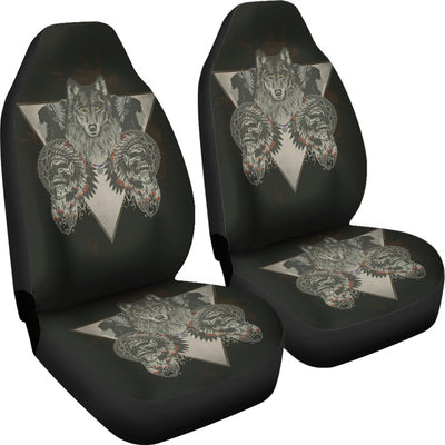 Wolf & Skulls Custom Universal Fit Car Seat Covers