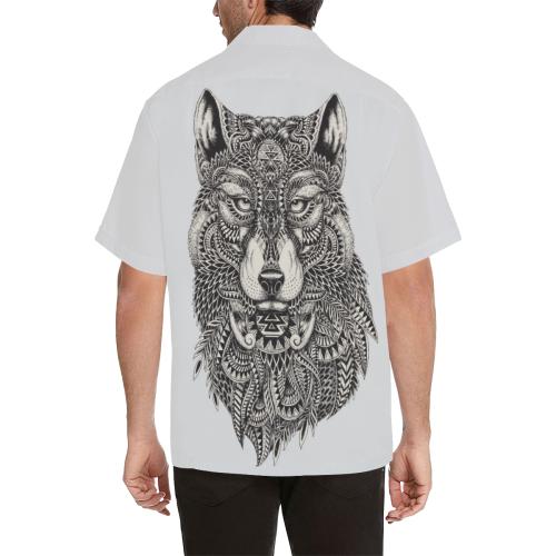 Wolf Tribal Men Hawaiian Shirt