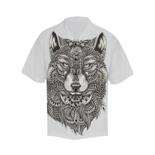 Wolf Tribal Men Hawaiian Shirt